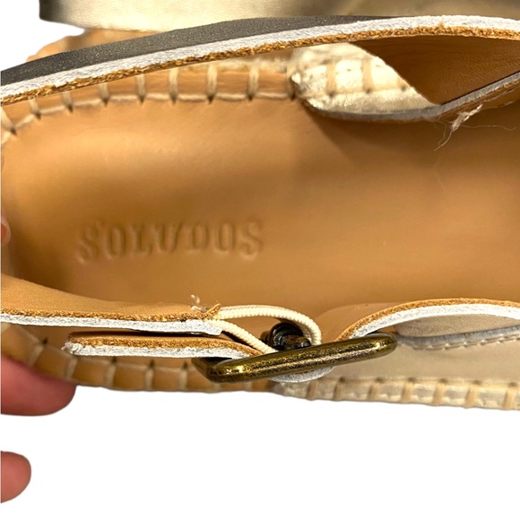NWOT Soludos Eloise Platinum Espadrille Sandal 6 - Picture 4 of 7